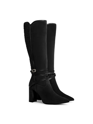 Knee High Chiswick - Black Suede