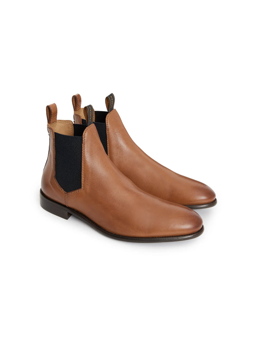 The Chelsea - Men's Ankle Boots - Cognac Leather