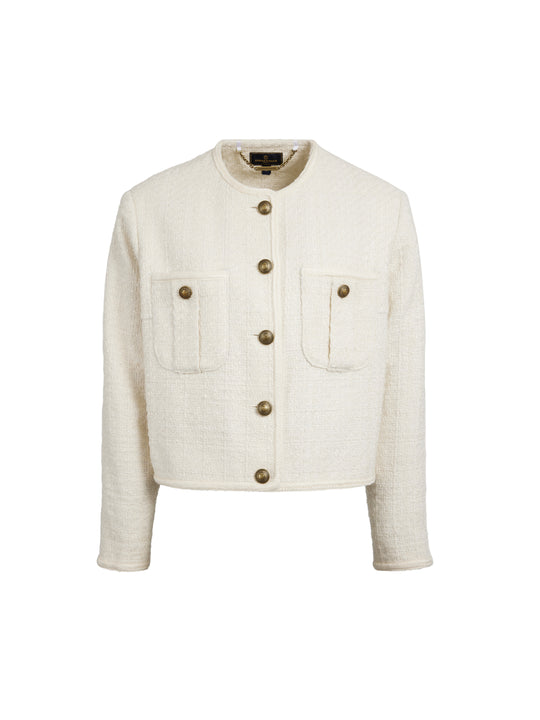 The Esme - Women's Jacket - Ecru Boucle