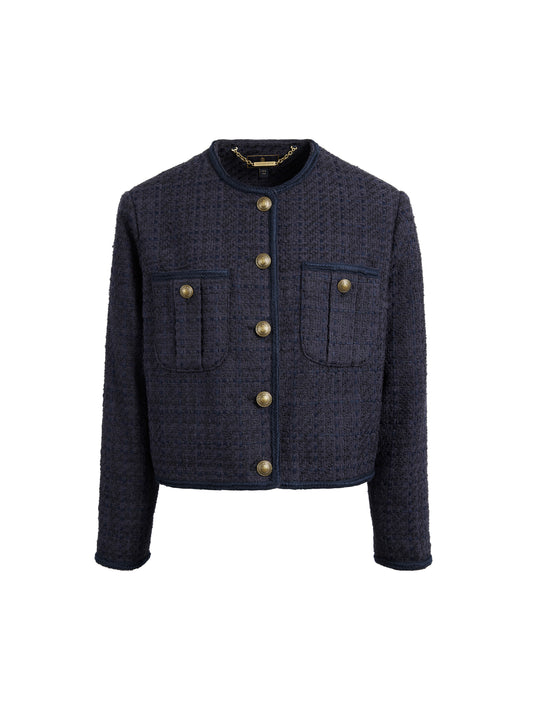 The Esme - Women's Jacket - Navy Boucle