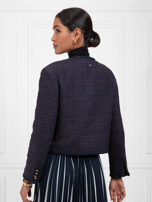 Esme Boucle Jacket - Navy