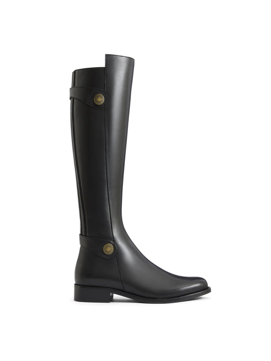 The Upton - Women's Knee-High Boots - Black Leather