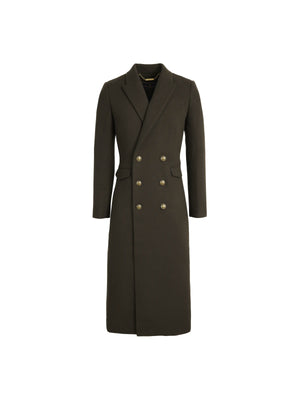 The Amelia - Women's Coat - Military Green Wool