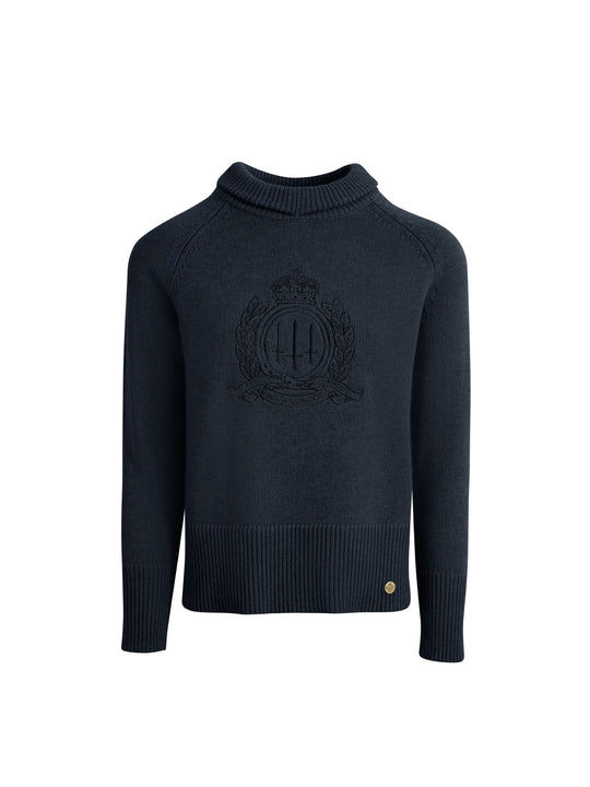 The Anna - Women's Jumper - Navy Wool & Cashmere