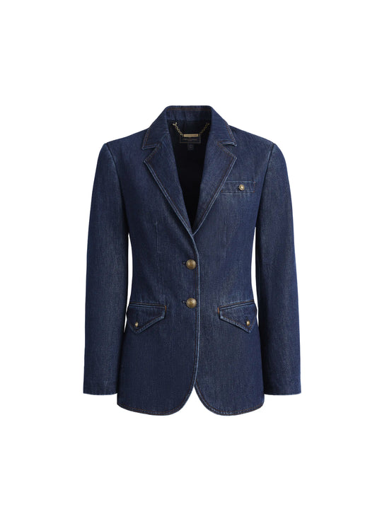 The Beatrice - Women's Blazer - Indigo Denim