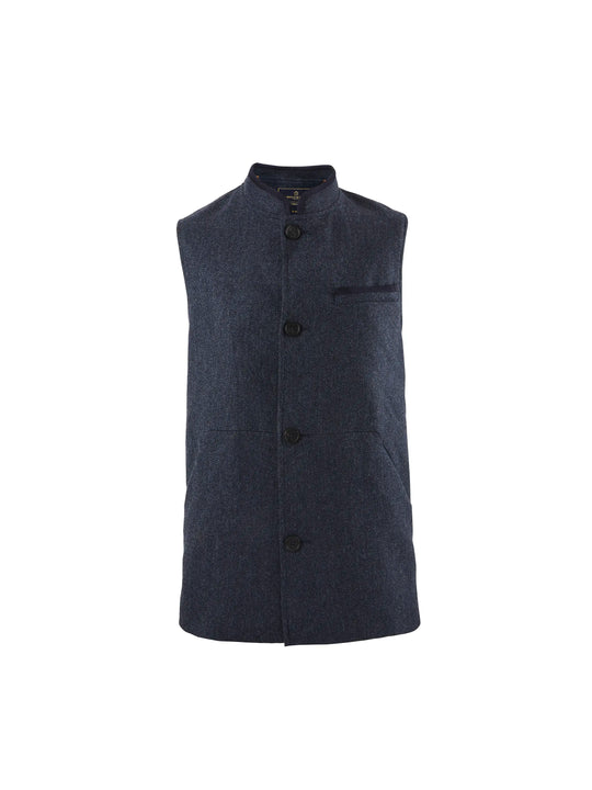 The Edward - Men's Gilet - Navy Herringbone