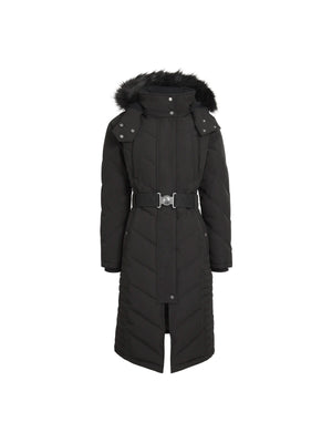 Charlotte Padded Longline Coat Black