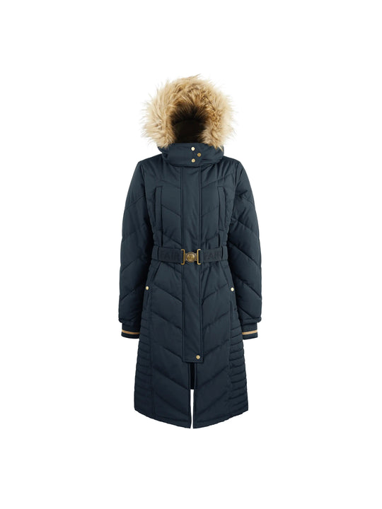 The Charlotte - Women's Padded Long Coat - Navy