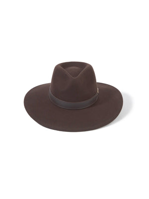 Hicks & Brown Halesworth - Wool Fedora Brown