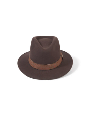 Hicks & Brown Waveney - Wool Fedora Brown