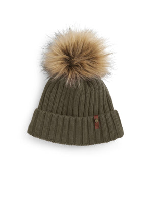 The Signature Bobble Hat - Women's Bobble Hat - Moss Green