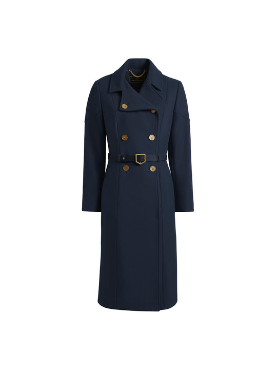 The Victoria - Women's Coat - Navy Wool