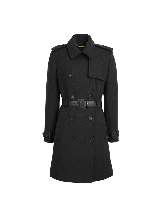 The Sophia - Women's Coat - Charcoal Wool