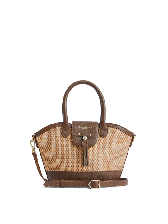 The Windsor - Women's Mini Basket Bag - Tan