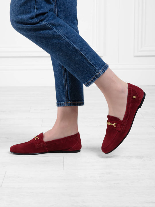 The Newmarket - Women's Loafers - Ruby Suede