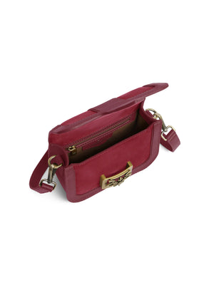 Clarence Handbag - Ruby Suede