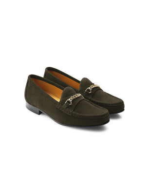 The Apsley - Women's Loafers - Moss Green Suede