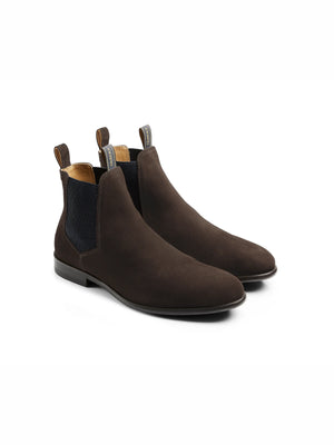 The Chelsea - Men's Ankle Boots - Chocolate Suede