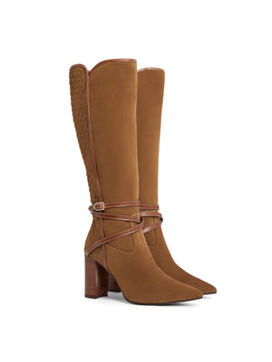 Knee High Chiswick - Tan Suede