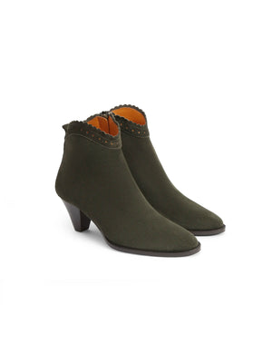 Regina Ankle Boot - Moss Green