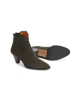 Regina Ankle Boot - Moss Green