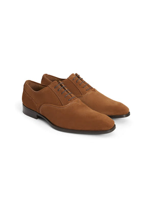 The Warwick - Men's Dress Shoes - Cognac Suede