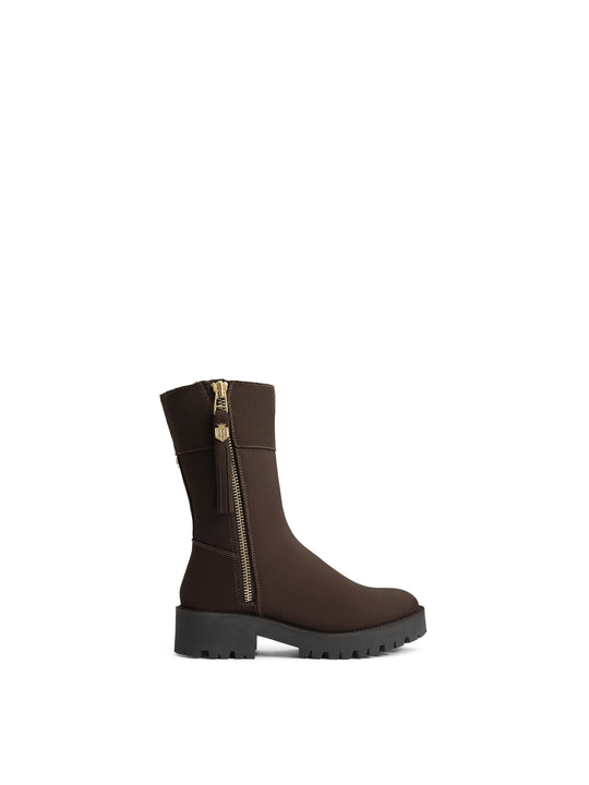 The Paris - Women's Quarter-Length Boots - Chocolate Nubuck