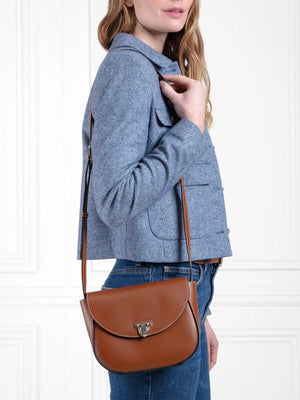 The Blenheim - Women's Saddle Bag - Tan Leather