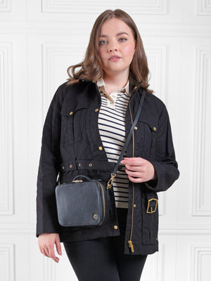 The Buckingham - Women's Crossbody Bag - Black Leather