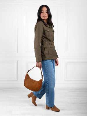 The Sadie - Women's Jacket - Khaki Dry Waxed Cotton