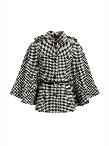 Sienna Women s Cape Monochrome Houndstooth Fairfax Favor