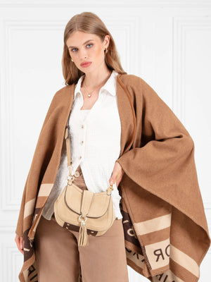 The Langham - Women's Messenger Bag - Caramel Suede