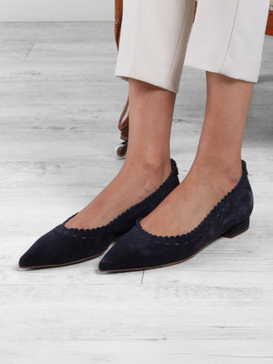 The Pembridge - Women's Pumps - Navy Suede