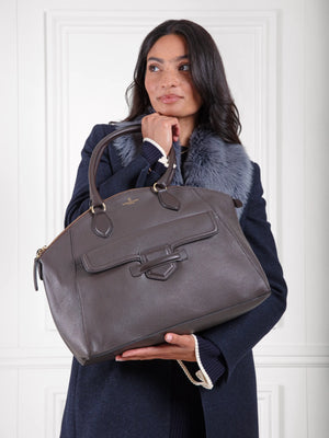 The Massingham - Women's Handbag - Chocolate Leather