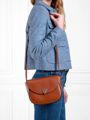 The Blenheim - Women's Saddle Bag - Tan Leather