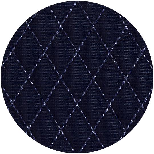 quilted navy velvet