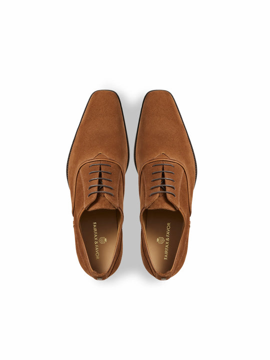 The Warwick - Men's Dress Shoes - Cognac Suede