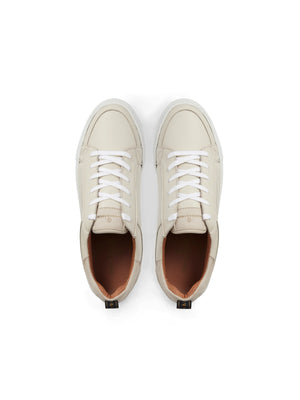 The Burlington - Men's Trainers - Off-White Leather