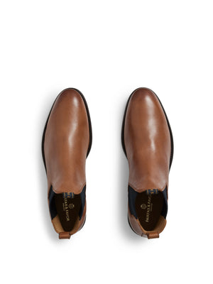 The Chelsea - Men's Ankle Boots - Cognac Leather