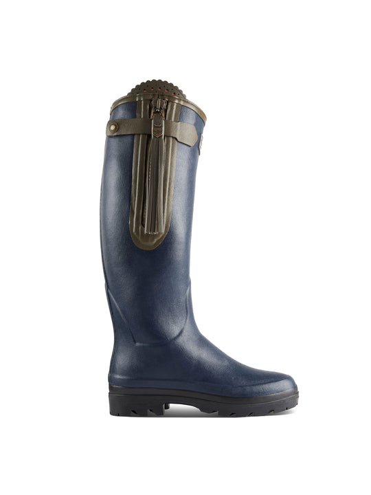 L'Alliance Wellington - Women's Welly Boots - Navy Rubber, Regular Calf