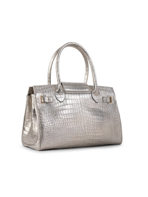 The Windsor Handbag - Champagne Croc