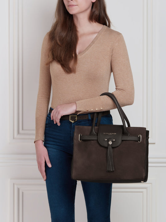 The Windsor Handbag - Chocolate