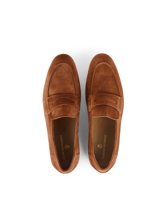 The Blakeney - Men's Loafers - Cognac Suede