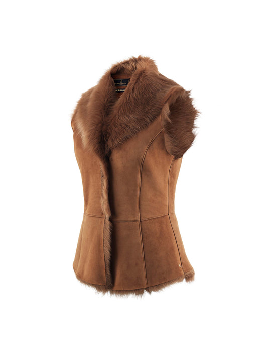 The Elizabeth Gilet - Tan