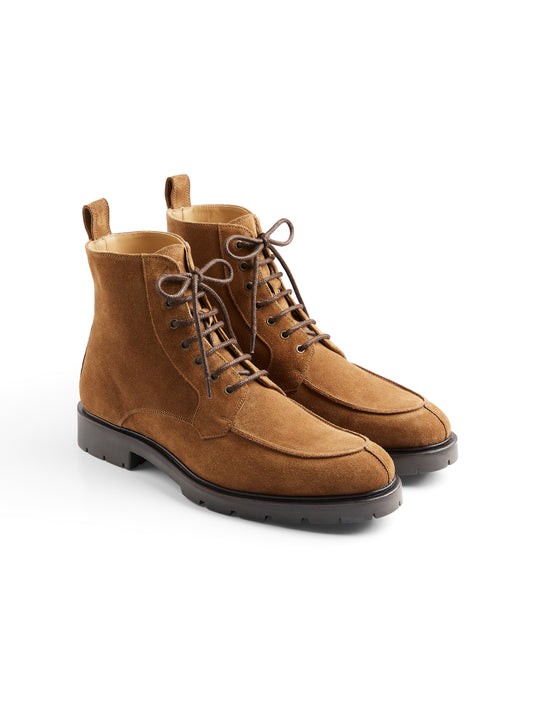 The Eaton - Men's Desert Boots - Cognac Suede