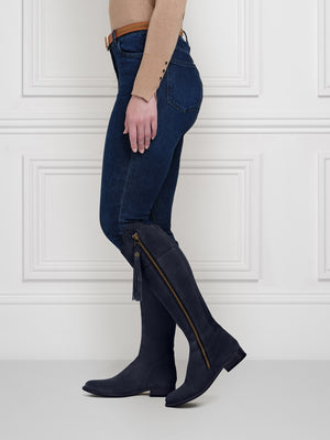 The Limited Edition Regina (Grey & Navy) Sporting Fit - Suede Boot -  ShopperBoard
