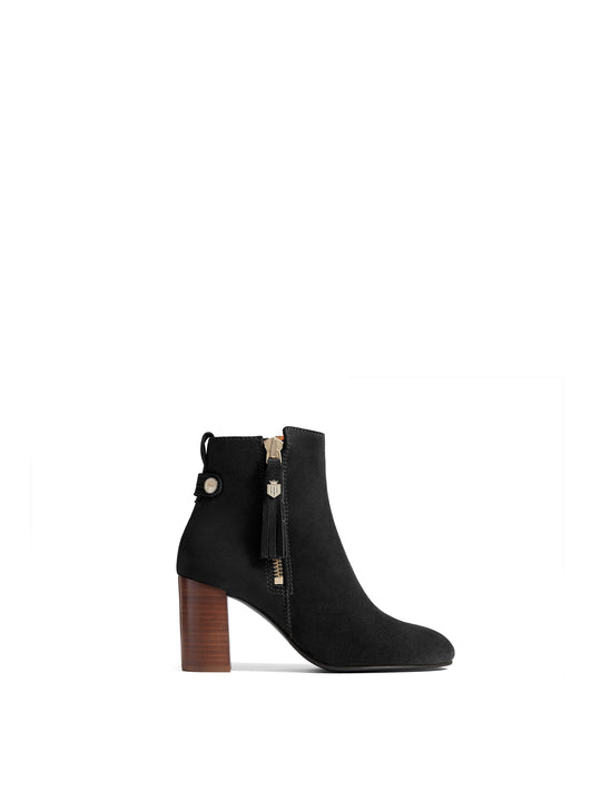 The Oakham - Women's Ankle Boots - Black Suede