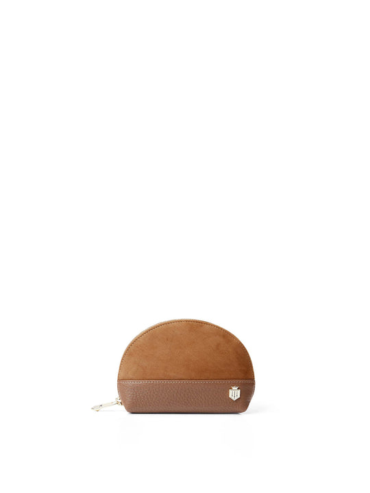 The Chiltern - Women's Coin Purse - Tan Suede