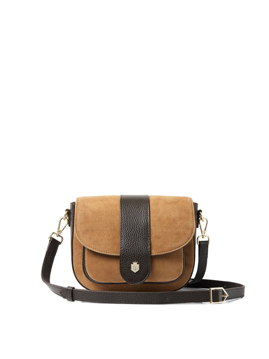 The Highcliffe - Women's Saddle Bag - Tan Suede