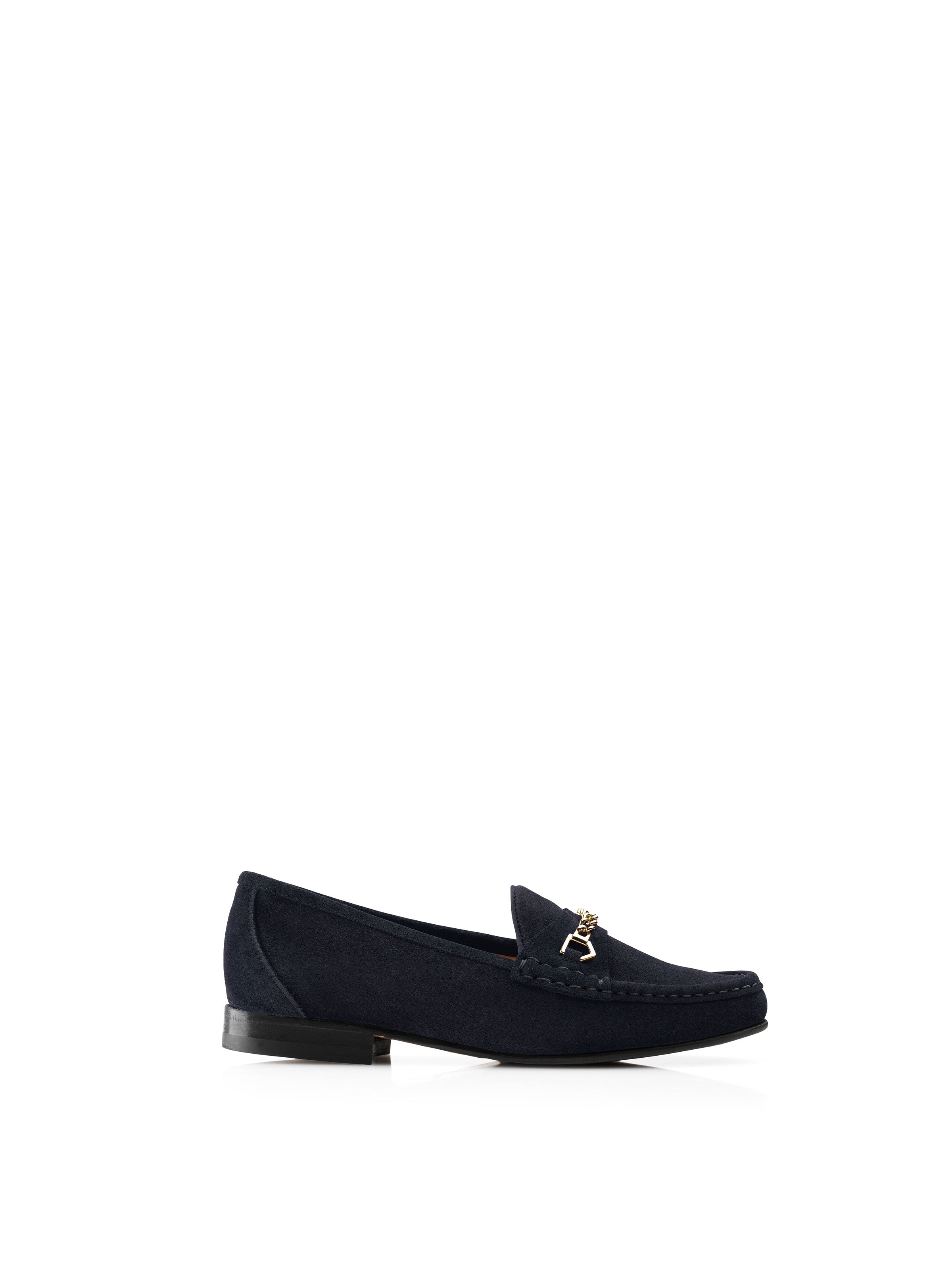 Apsley - Women's Loafer in Navy Blue Suede | Fairfax & Favor